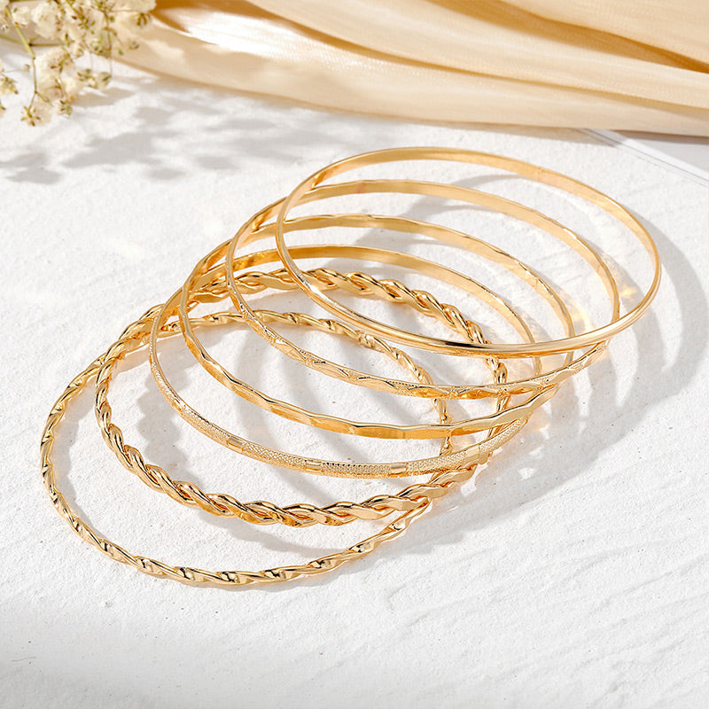 Elegant Twist Bracelet Set for Women
