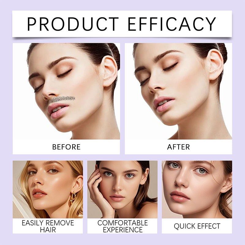 Mild och Smärtfri Hårborttagningskräm för Ansiktet