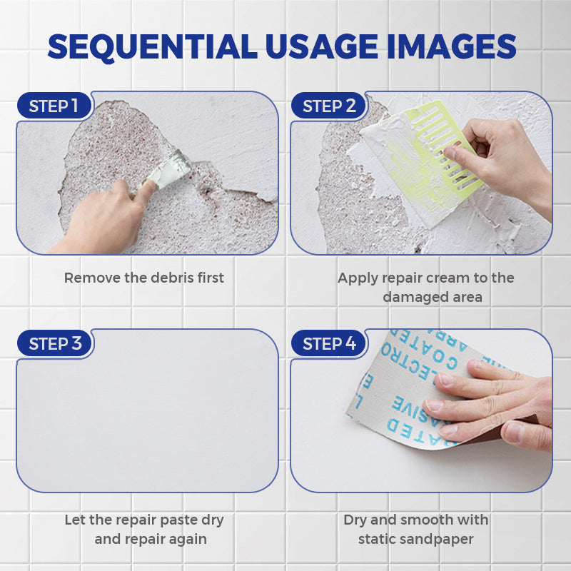 🔥🔥LAST DAY-KAMPANJ - 49% RABATT🔥🛡 Vatten- och mögelbeständig väggreparationspasta🌿