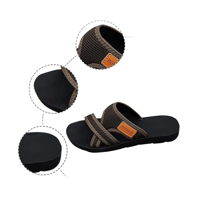 Wide Feet Comfortable Open Toe Flat Sandals