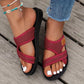 Wide Feet Comfortable Open Toe Flat Sandals