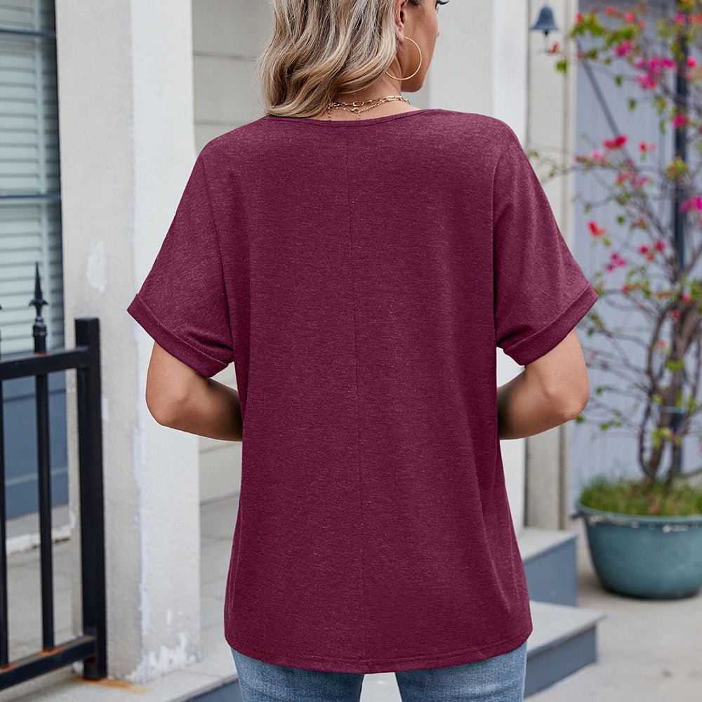 Women's V-Neck Casual Top