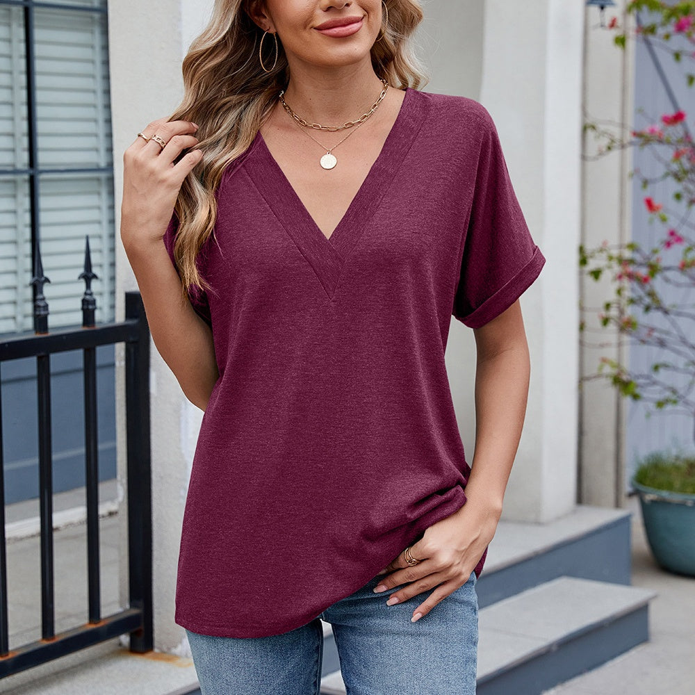 Women's V-Neck Casual Top