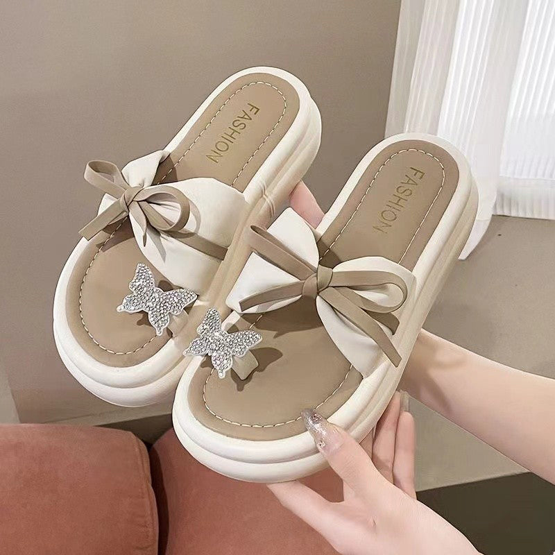 Bekväma och eleganta ortopediska sandaler med tjock båge på dammode