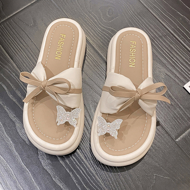 Bekväma och eleganta ortopediska sandaler med tjock båge på dammode