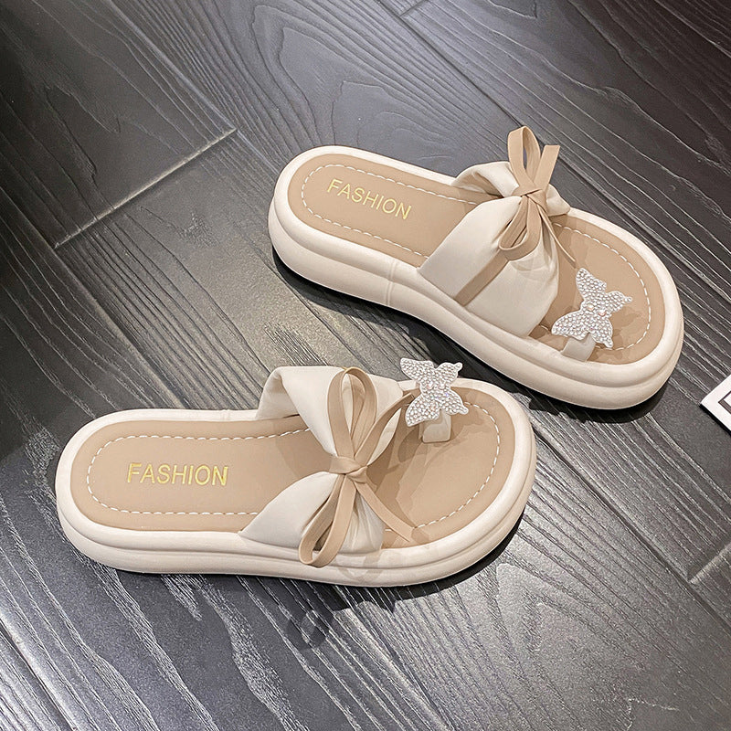 Bekväma och eleganta ortopediska sandaler med tjock båge på dammode