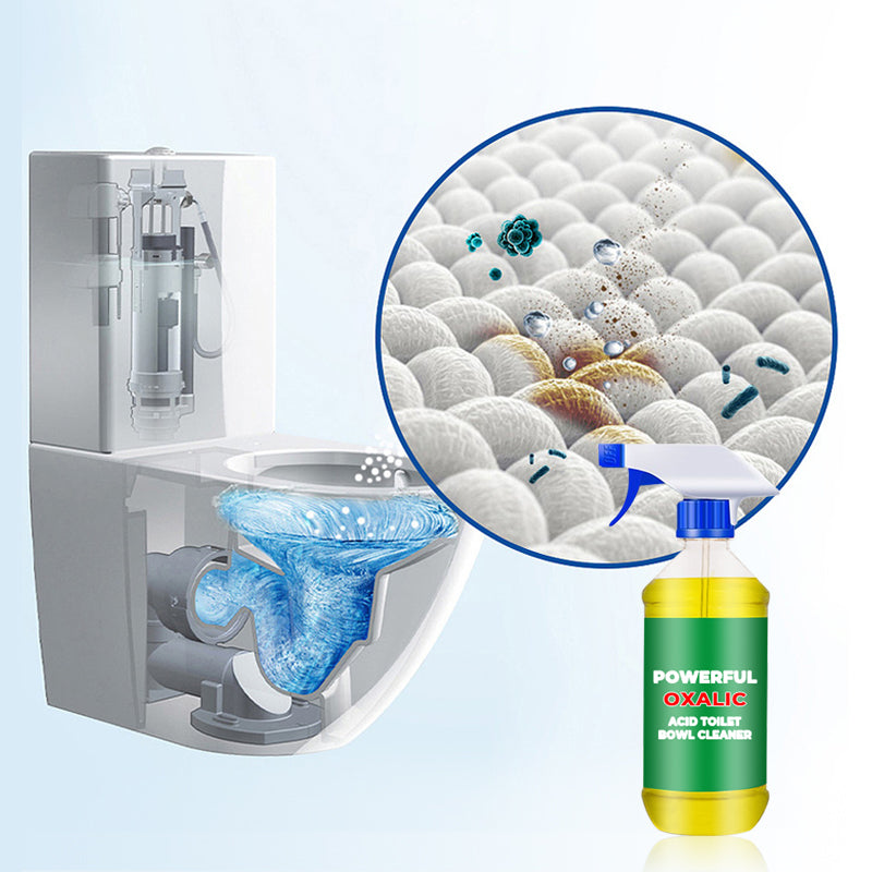 Kraftfullt rengöringsmedel för toalettstolar med oxalsyra