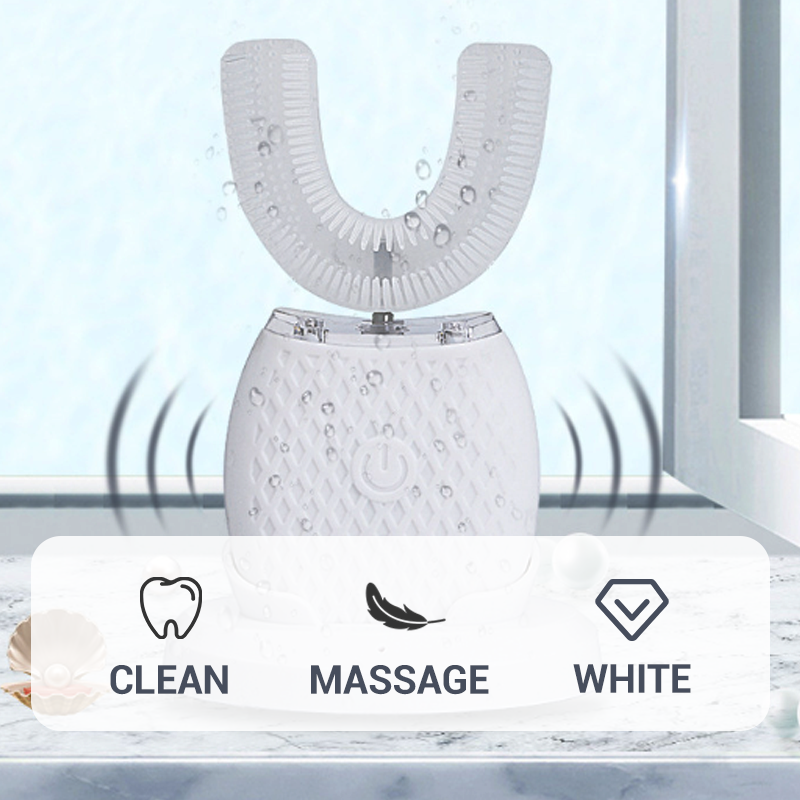 Sonisk 360° Rengöring U-formad Elektrisk Tandborste för Vuxna