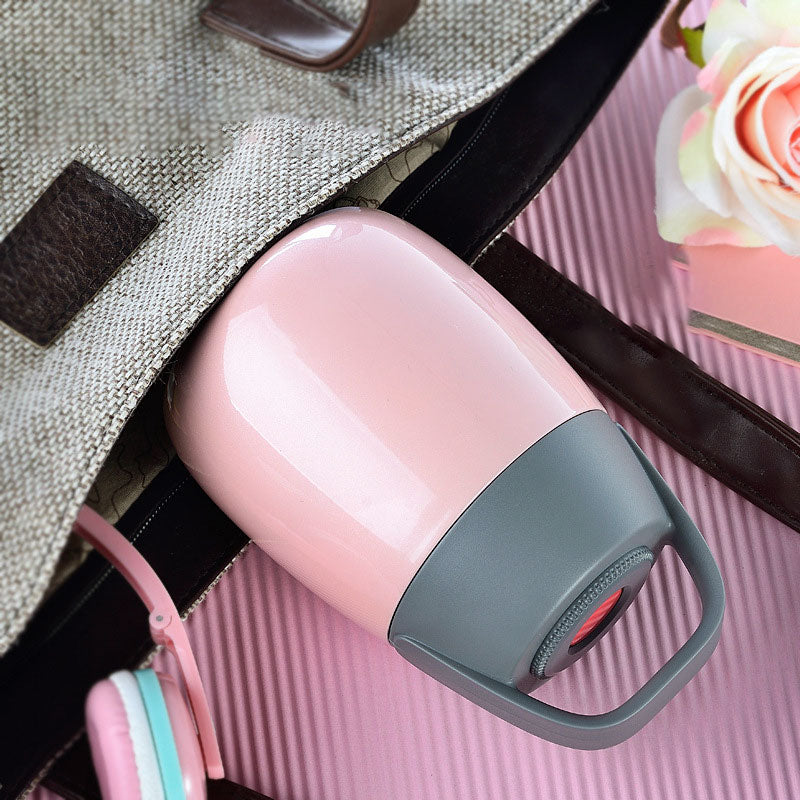 Bärbar frukostbägare i rostfritt stål