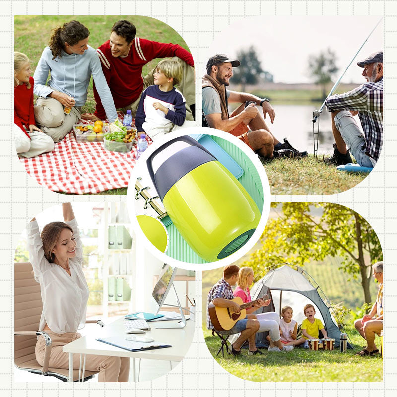 Bärbar frukostbägare i rostfritt stål