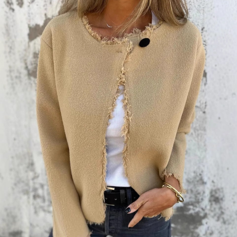 Women's Casual Open Front Cardigan Jacket