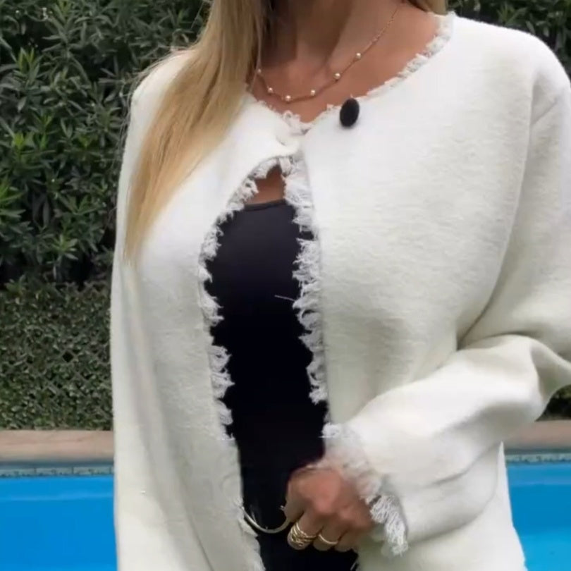 Women's Casual Open Front Cardigan Jacket