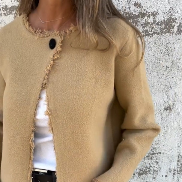 Women's Casual Open Front Cardigan Jacket