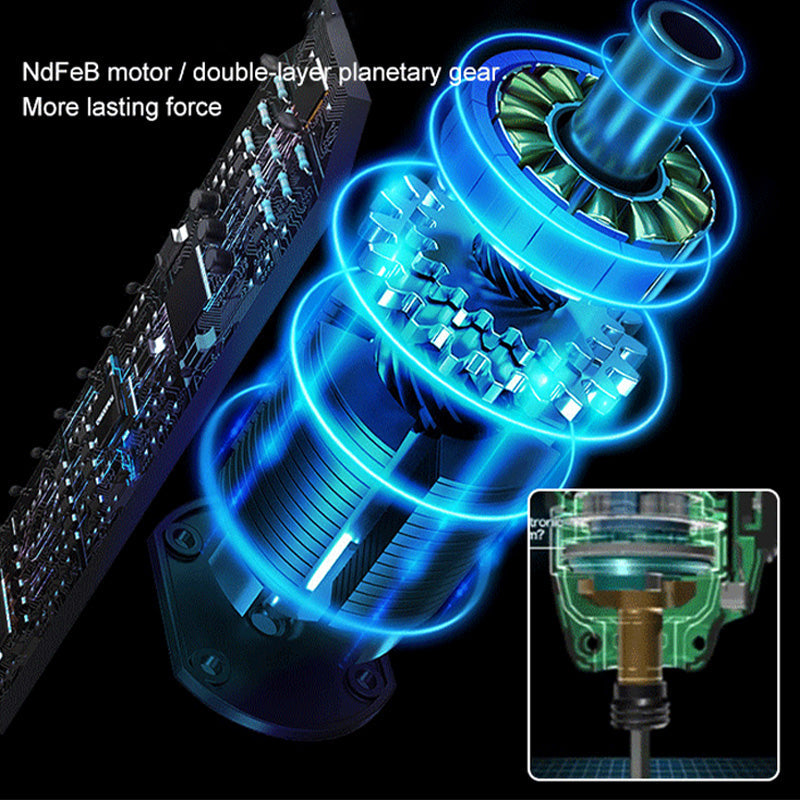 Bärbar elektrisk uppladdningsbar skruvmejselsats