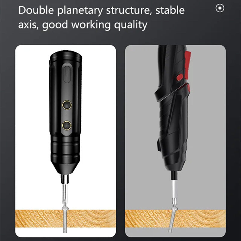 Bärbar elektrisk uppladdningsbar skruvmejselsats