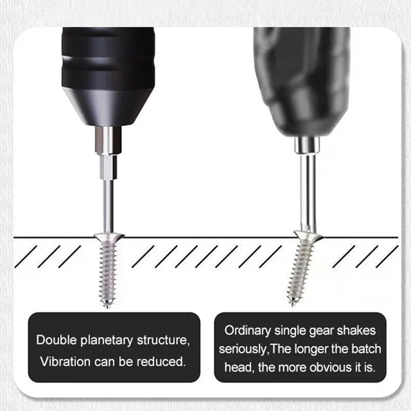 Bärbar elektrisk uppladdningsbar skruvmejselsats