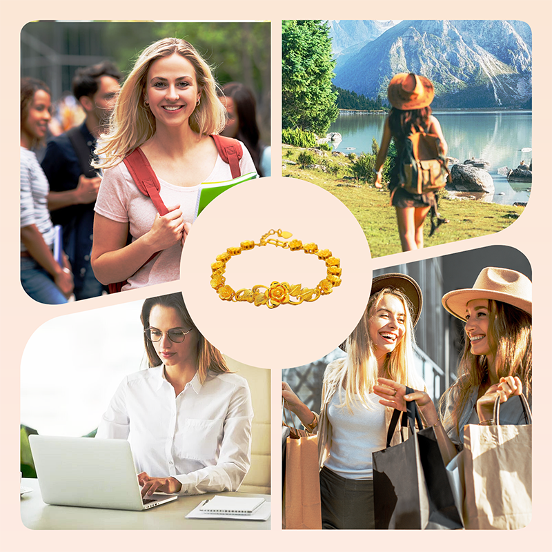 💎 Handgjort armband i förgyllt silver 🔥 Gratis presentinslagning + kort