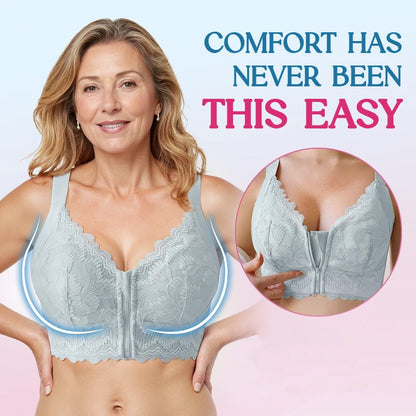 ⏰ Endast nu 49% rabatt!💞Ultra mjuk BH med dragkedja fram och utan bygel