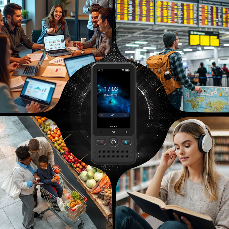 🗣️ 49% RABATT! 🌍 Multifunktionell Bärbar Översättare – Stöd för 100+ Språk, Direkt Översättning & Ljudinspelning ✨