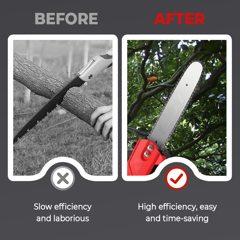 ⏰ Endast nu 49% rabatt!🔥Handhållen sladdlös litiumjonkedjesåg med hög effekt