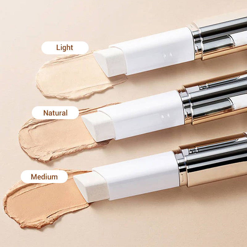 💄 KÖP 2, FÅ 1 GRATIS! ✨ Koreansk Cream Stick V White Foundation – Färgförändrande med Volufiline, Hydratiserande & Gör Hyn Strålande 💎