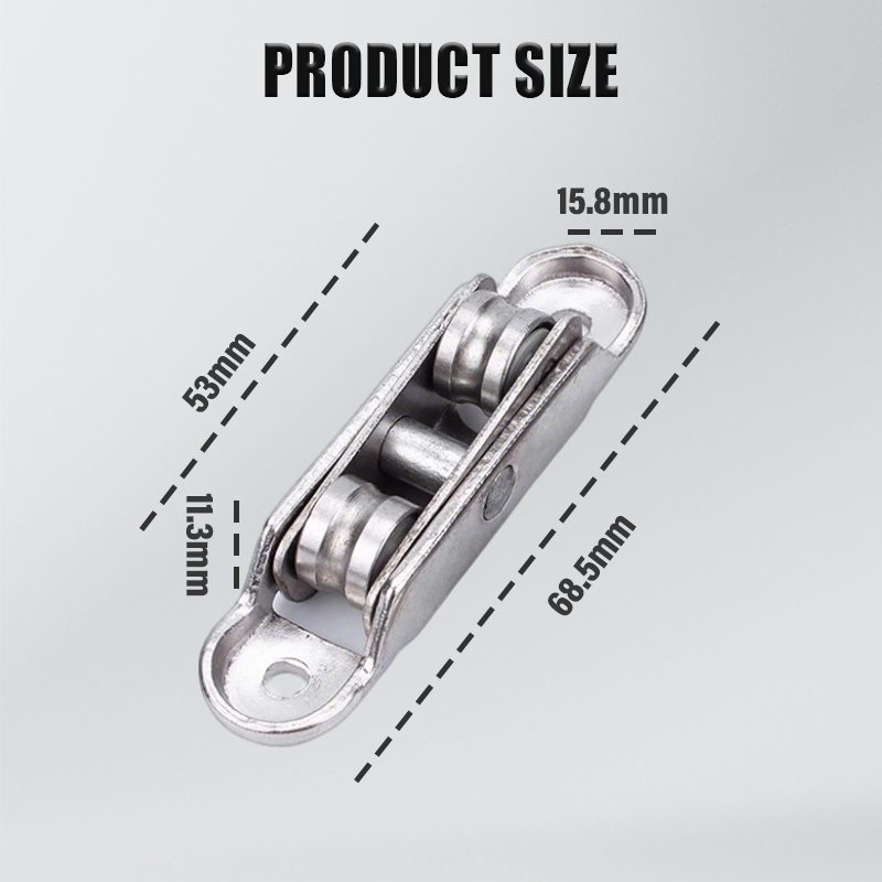 80/88 Rulle i sinklegering för PVC-fönster och -dörrar