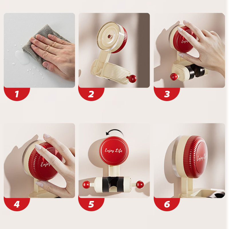 Justerbar sugkopp duschhållare