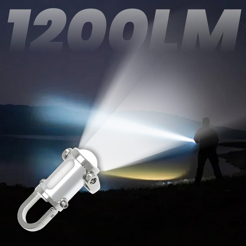 1200LM Superljus mini-nyckelringsficklampa, vattentät