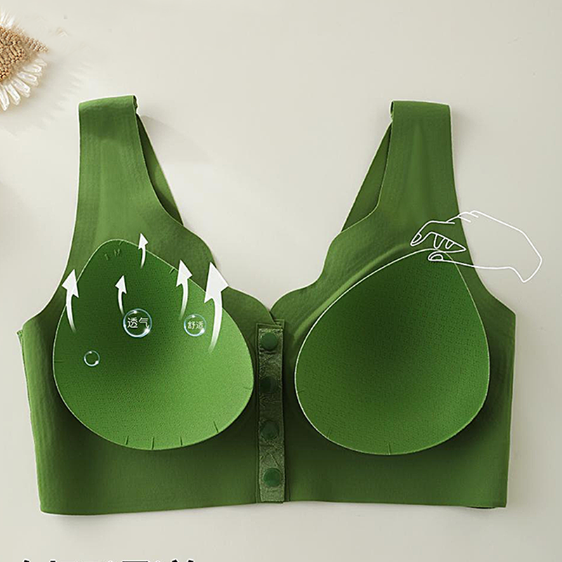 ⏰ Nu bara 49% rabatt!🏆Bekväm sömlös bh med spänne fram och bygelfri🌿🌿