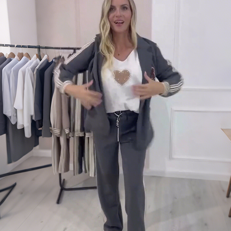 ⏳Vintererbjudande - 46% rabatt⏳Snygg kavaj och byxor, tvådelad kostym