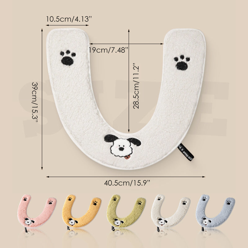 Mysigt extra tjockt U-format toalettsitsöverdrag