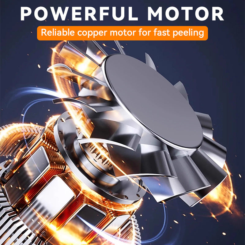 🎄✨ 50 % RABATT! 🍇🧄 Transparent Elektrisk Frukt- & Grönsaksskalare – Snabb, Enkel & Effektiv Perfekt för kökets vardagsbestyr!