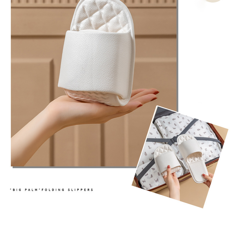 Hopfällbara halkfria engångsduschtofflor