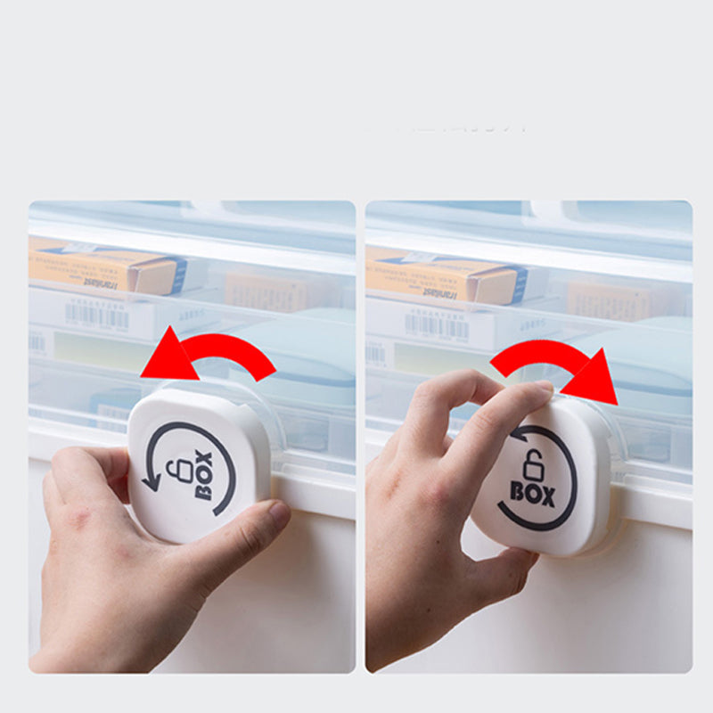 Hushållsmedicinskåp med flera nivåer och stor kapacitet