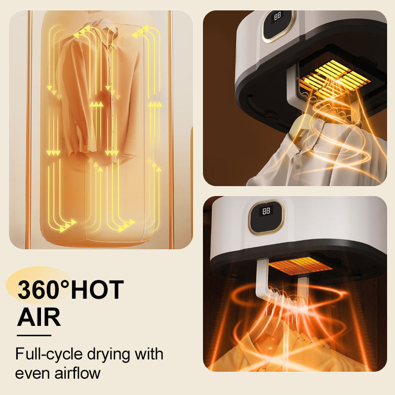 Bärbar hopfällbar minitork