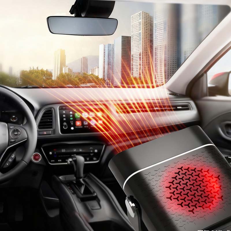 🔥 2-i-1 Bärbar Bilvärmare med 360° Rotation – Snabb Uppvärmning & Kyla! ⏰ Endast nu 50% rabatt!