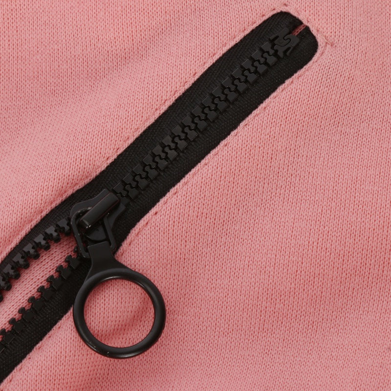 Bekväm enfärgad damoverall med huva