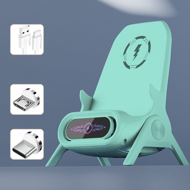 49% rabatt⚡Trådlöst snabbladdande telefonställ | Lansering av megauppgradering vid årets slut | Qi-certifierad för telefon och hörlurar, justerbar betraktningsvinkel | Allt-i-ett-skrivbordsorganisatör 🚀✨