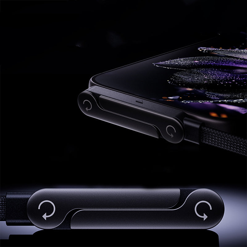 📱 2-i-1 Osynlig Laddningskabel – 240W Snabbladdning, Inbyggt Telefonstativ & Robust Design 🔋🎁