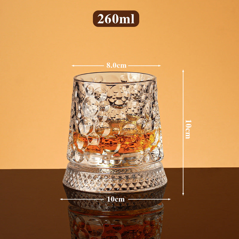 🥛💎Nyårsrea 49% RABATT✨🔥360° roterande whiskyglas