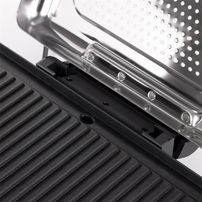 ⏳Begränsad tid 49% Rabatt⏰2200 W rökfri inomhusgrill med nonstick-platta🥩