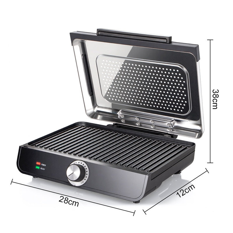 ⏳Begränsad tid 49% Rabatt⏰2200 W rökfri inomhusgrill med nonstick-platta🥩