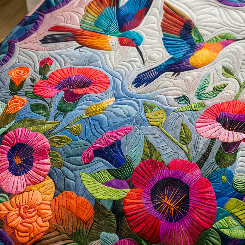 🔥🎁Nyhet 49 % RABATT🔥Mysig och mjuk flanellfilt med blommönster