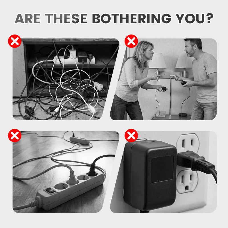 ⏰ Endast nu 49% rabatt!⏰Smart grenuttag med USB-portar🔌⚡