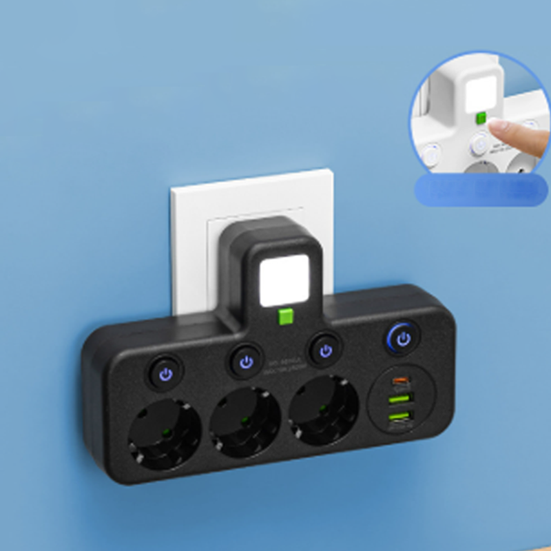 ⏰ Endast nu 49% rabatt!⏰Smart grenuttag med USB-portar🔌⚡