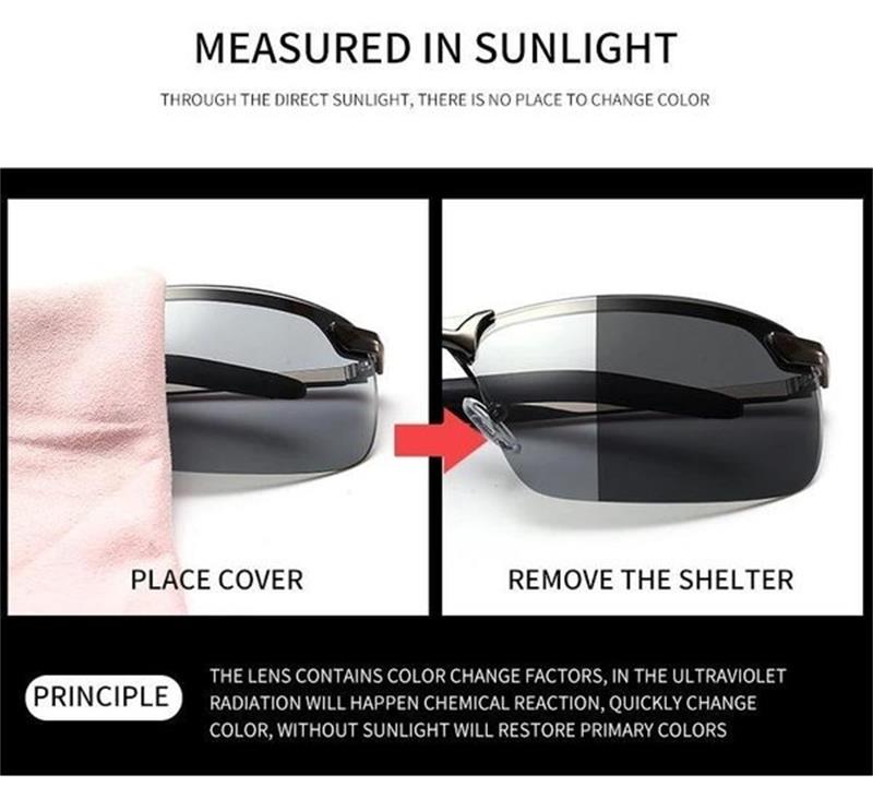 ⏰ Endast nu 49% rabatt!🔥2026 Fotokroma solglasögon med polariserade och antibländande glas (50% REA)