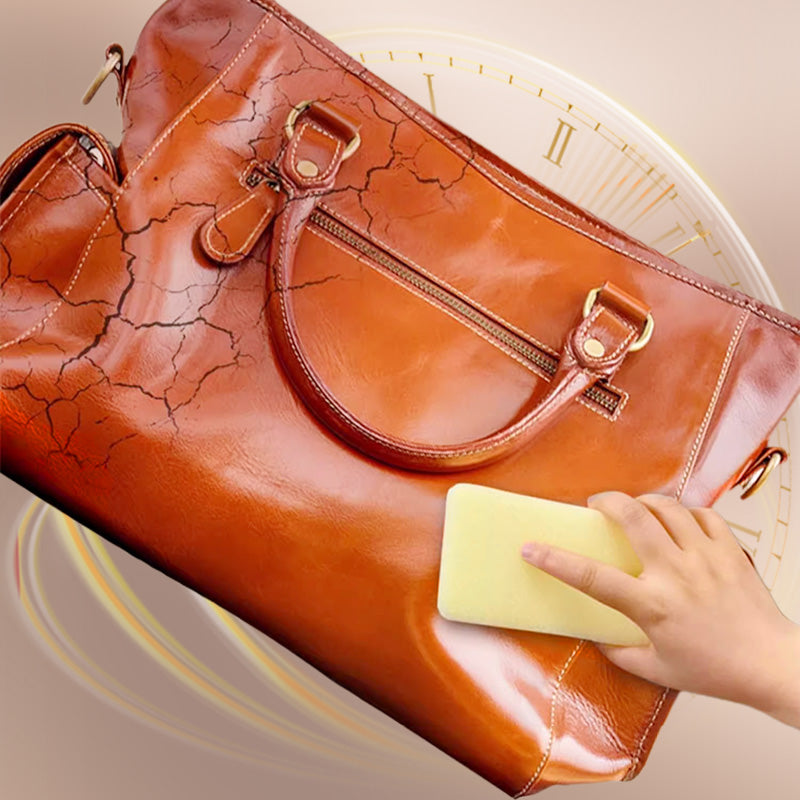 ⏰ Endast nu 49% rabatt!🔥✨ Lädervård & rengöringskräm med svamp 🧼