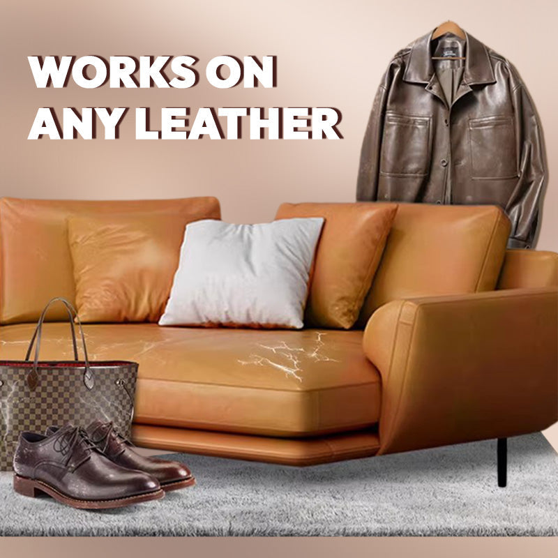 ⏰ Endast nu 49% rabatt!🔥✨ Lädervård & rengöringskräm med svamp 🧼