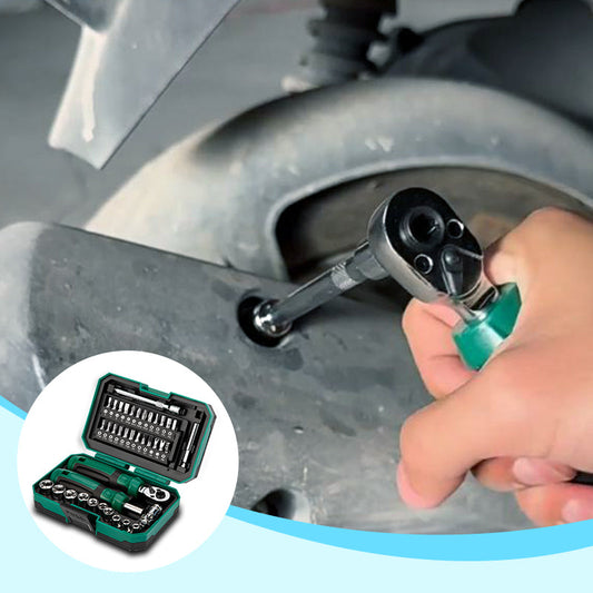 🔥Rea med 49% rabatt💥Bärbar och multifunktionell skruvmejselsats med 40 delar