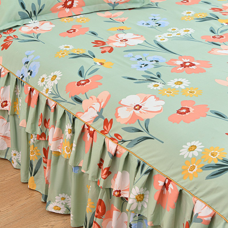 🛏️ 49% RABATT! 🎀 3-delat Volangsängkjol – Elegant Design, Fullständigt Skydd & Universell Passform 🛌